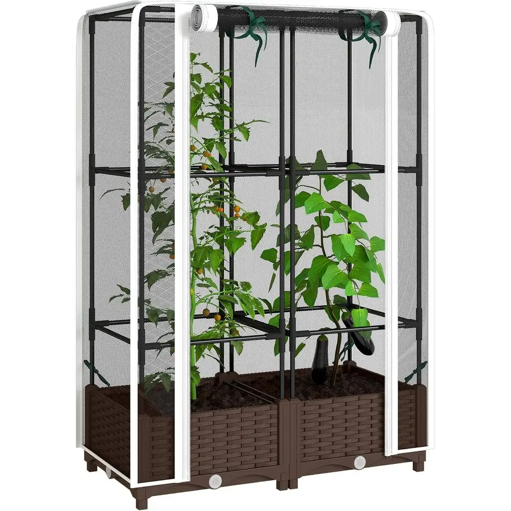 Self Watering Planter - Çerçeveli Yükseltilmiş Bahçe Yatağı, 46,5 Domates