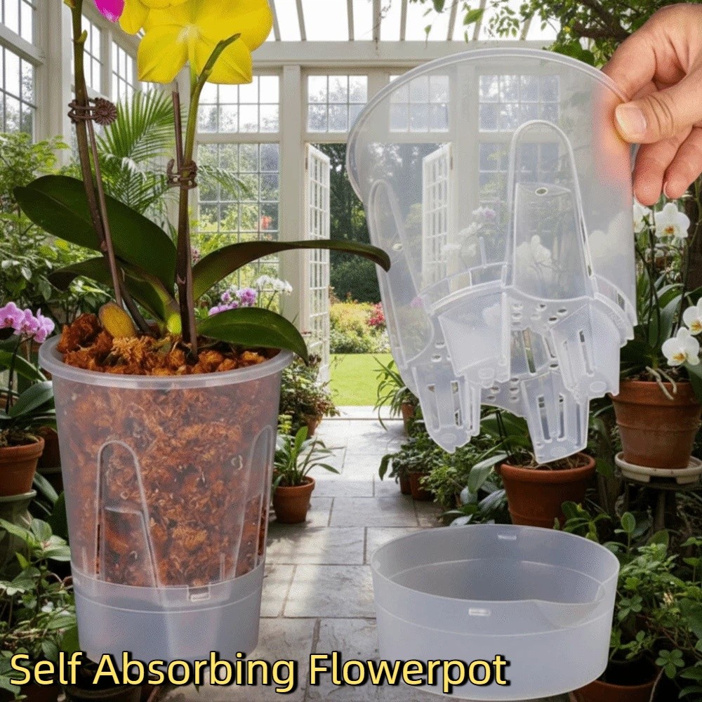 Hydroponic Tower - Plastik Kendinden Emici Saksı Su Depolama