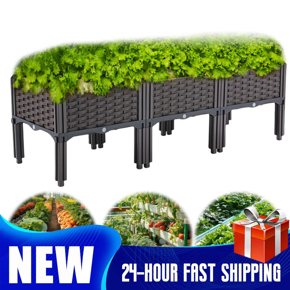 Self Watering Planter - Yükseltilmiş Bahçe Yatağı, Drenajlı ve Kendinden