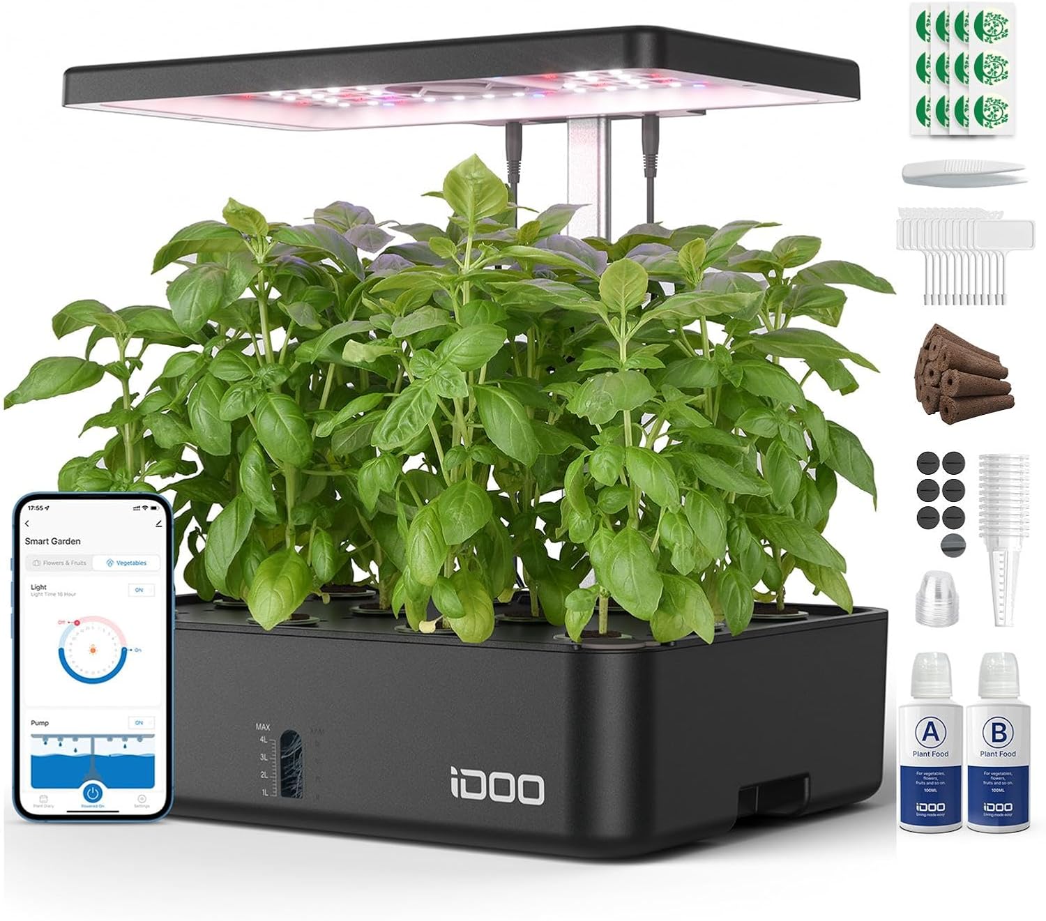 Indoor Garden Kit - 12 Bölmeli WiFi Hidroponik Yetiştirme Sistemi