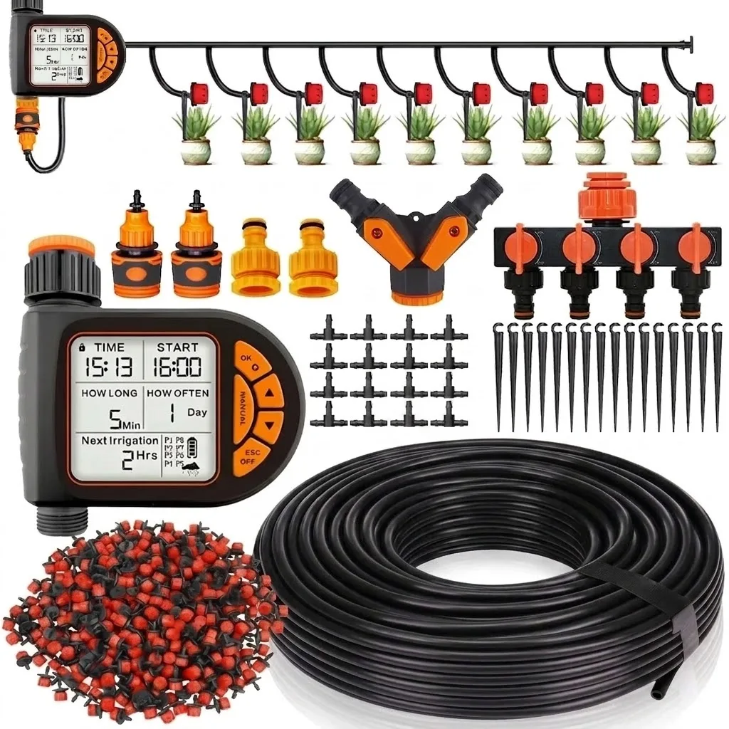 Smart Garden System - 20M Akıllı Bahçe Zamanlayıcısı, LCD Ekranlı