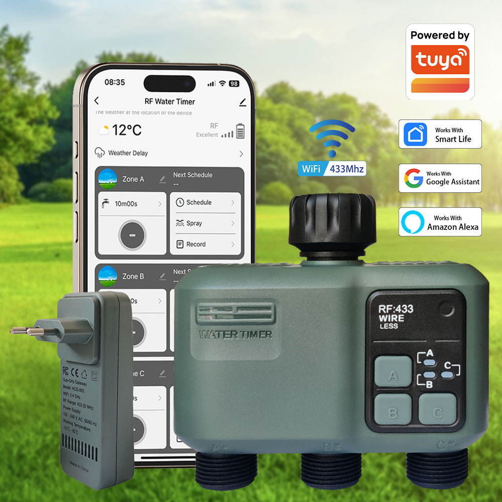Smart Garden Kit - Tuya Wifi+RF433 3 Çıkışlı Su Zamanlayıcısı