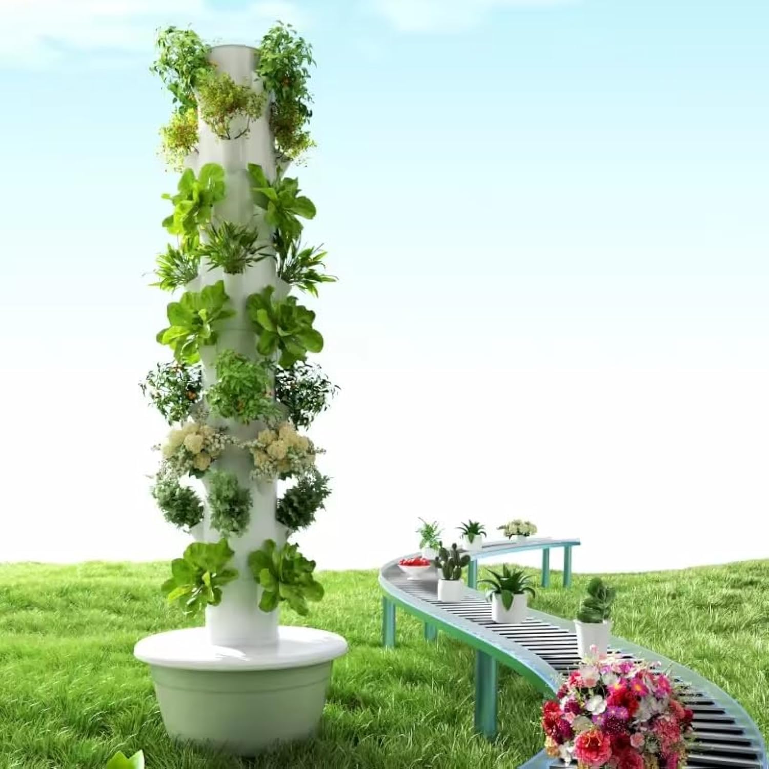 Hydroponic Grow Pod - Dikey Hidroponik Yetiştirme Kulesi Aeroponik Kule