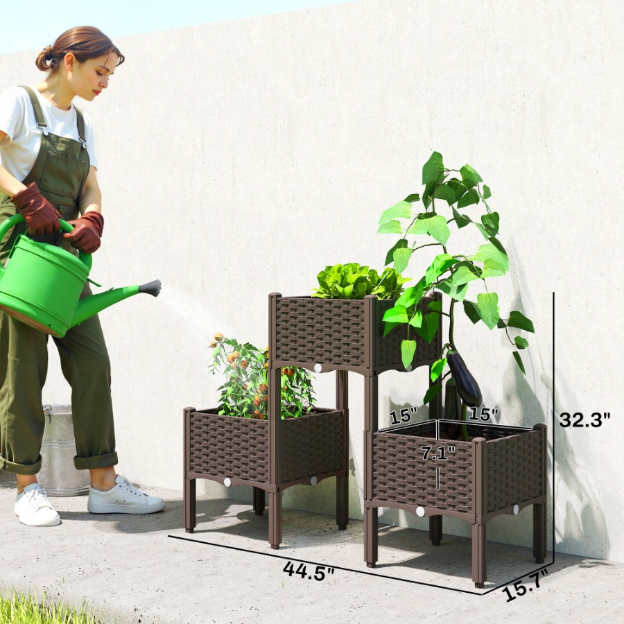 Ayaklı, Yükseltilmiş Plastik B - Self Watering Planter incelemesi ve fiyatı
