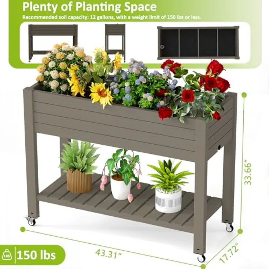 Ayaklı Yükseltilmiş Bahçe Yata - Self Watering Planter incelemesi ve fiyatı