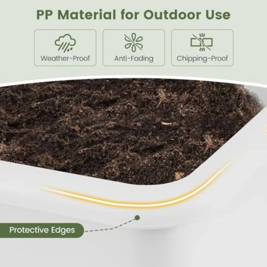 2'li Dış Mekan Yükseltilmiş Ba - Self Watering Planter incelemesi ve fiyatı