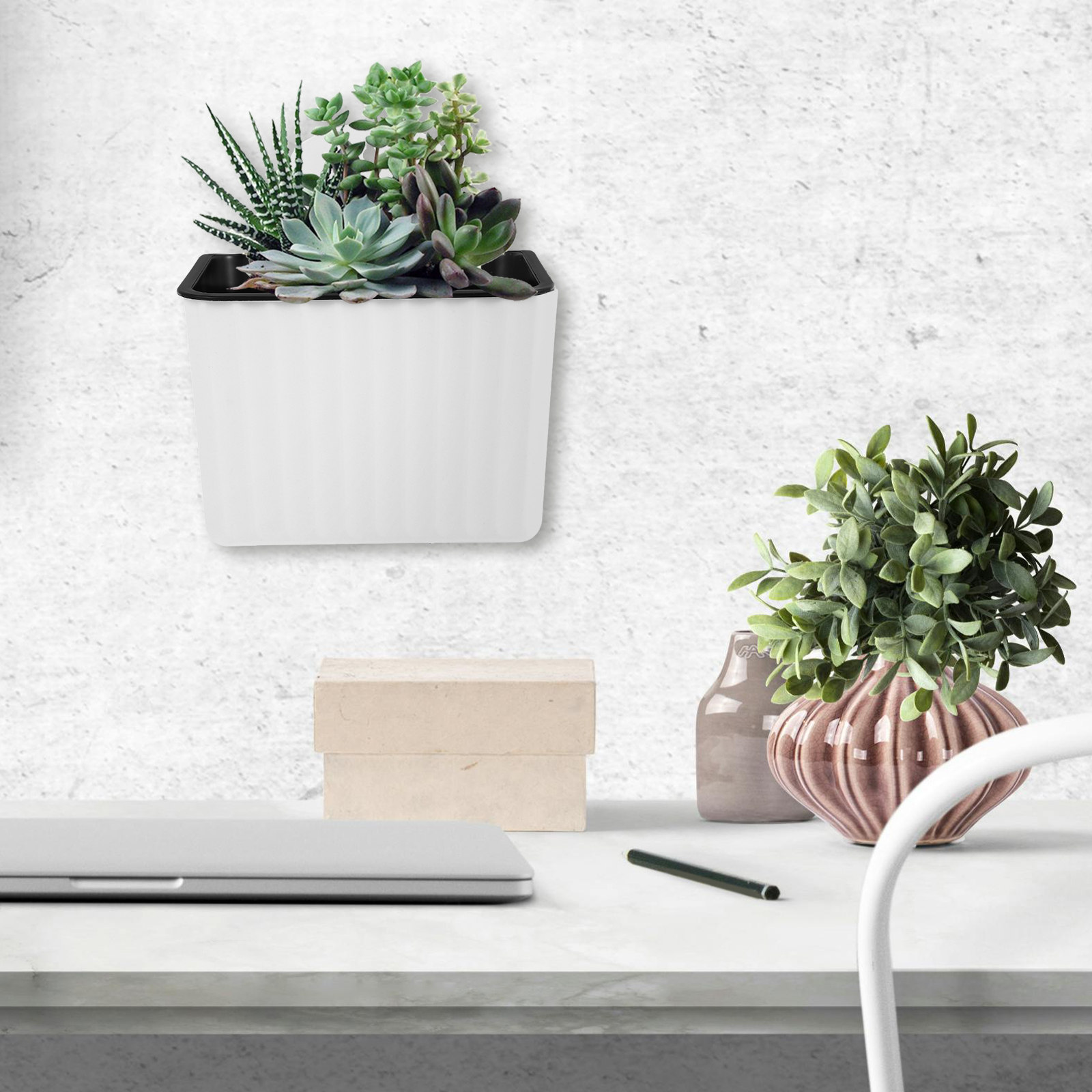 2 Adet Duvara Monte Çiçek Saks - Self Watering Planter incelemesi ve fiyatı